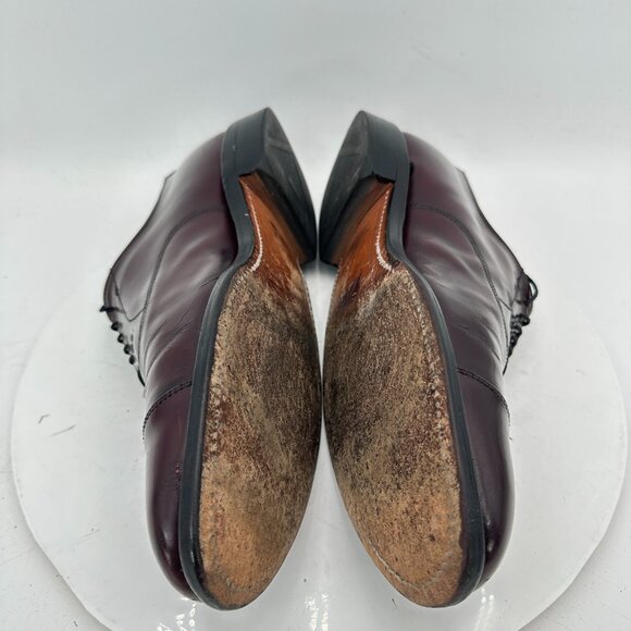 Allen Edmonds Park Avenue Men Size 9.5D Dark Brown Leather Cap Toe Oxford Shoes - Picture 7 of 12